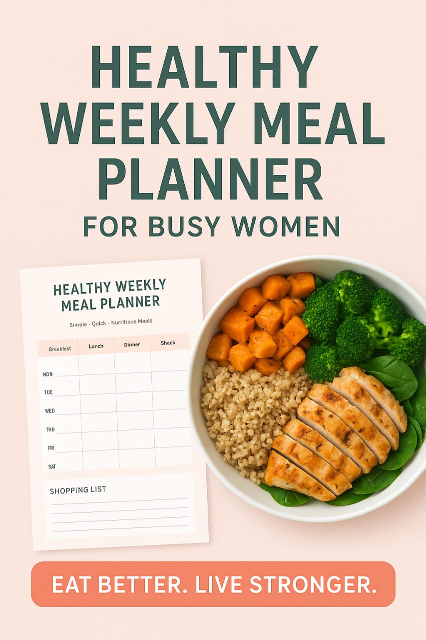Healthy Weekly Meal Planner for Busy Women